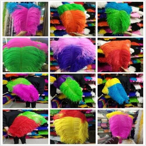 Gorgeous Wholesale 50/100pcs "Thick Stem" Male Ostrich Feathers 65-70 CM/26-28 Inch Party Home Wedding Craft Making Decoration