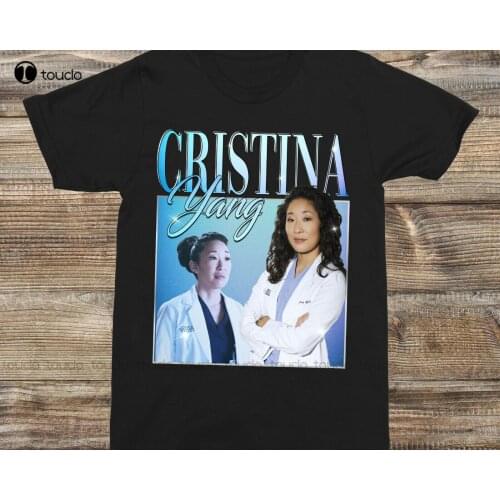 Cristina Yang GreyS Anatomy Sandra Oh 90S Vintage T-Shirt Tshirt Dress Cotton Tee Shirts S-5Xl Unisex