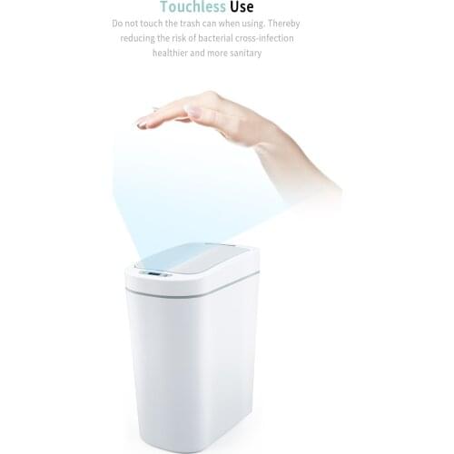 Xiaomi Ninestars Smart Prullenbak Motion Sensor Auto Afdichting Led Inductie Cover Trash 7L Thuis Ashcan Bins Mode