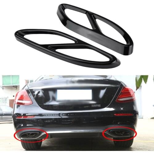 Yubao Black Exhaust Pipe Cover for Mercedes A B GLC C E W205 Coupe W176 W212 W213 W253