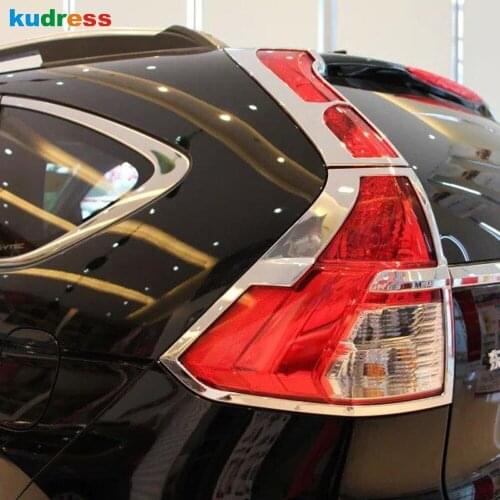 For Honda CRV CR-V 2015 2016 ABS Chrome Car Styling Rear Light Cover Trim Tail Lamp Frame Decoration Bezel Auto Accessories