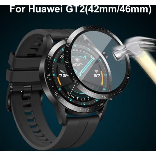 Full Coverage Protective Film Cover for Huawei Watch GT2 46mm 42mm Anti Scratch Anti Fingerprint Full Screen Protector