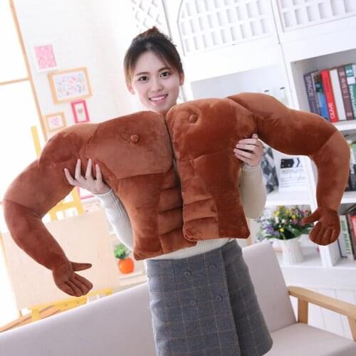 1PC 45/58/80CM Fashion New Muscle Man Plush Toy Pillow Boyfriend Stuffed Toys Plush Dolls Girlfriend Best Holiday Birthday Gifts