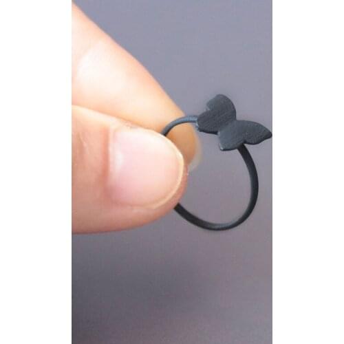 10pc/lot Matt Black Butterfly Rings Punk Brushed Insect Ring Men Women Kids Anillos Mujer Jewelry