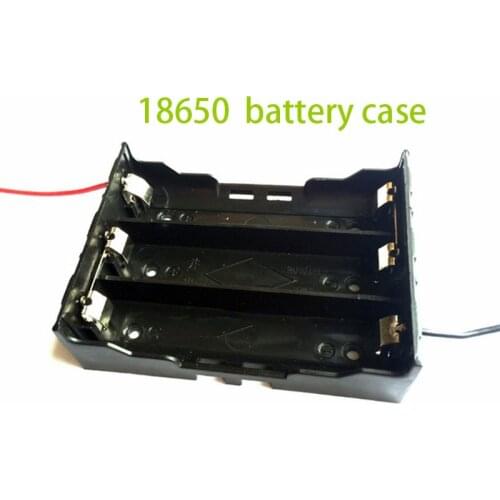 10pcs Plastic 11.1V 18650 Battery Box Leads Wire For 3pcs 18650 Li-ion Batterias Organizer Box Holder Storage