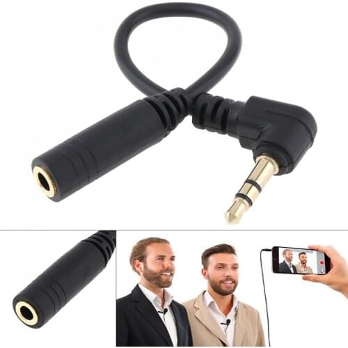 3.5MM 4 Pole to 3 Pole AUX Audio Jack Convertor Adapter Cable 3/4 Pole Mic Conversion Line for Microphone Mobile Phone Computer