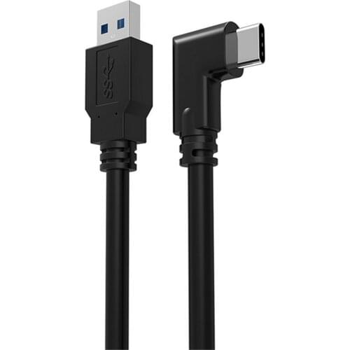 3m/4m/5m USB 3.2 Gen1 Type-C Data Cable 90 Degree Elbow Streaming Cable Line for Oculus Quest 2 VR Headset Accessories