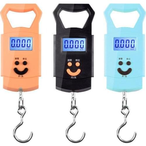 50kg/110lb Mini Digital Scale for Luggage Scales Portable Suitcase Scale Handled Travel Bag Weighting Kitchen Weight Tool Scales