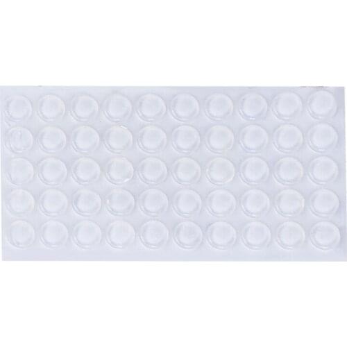 50Pcs Door Stops Stopper Silicone Cabinet Self Adhesive Bumper Damper Buffer Pad