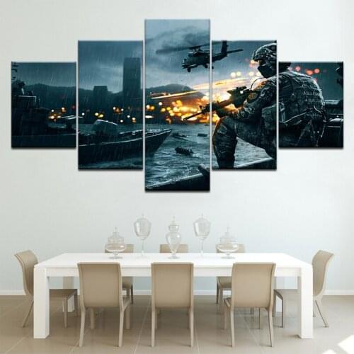 5D Diamond Painting Battlefield 4 China Rising Full Square Round Rhinestone Cross Stitch Kits Diy Diamond Embroidery 5PcsZP-4269