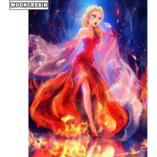 Diy 5D Diamond Embroidery Princess Diamond Painting Mosaic Painting With Diamonds Picture Of Rhinestones Needlework Home Decor