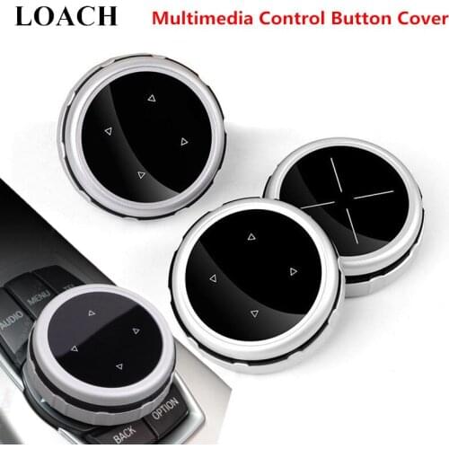 Car Multimedia Control Button Knob Cover for BMW 12345Series x1 x3 x5 x6 for NBT Controller for iDrive Buttons Protective Case