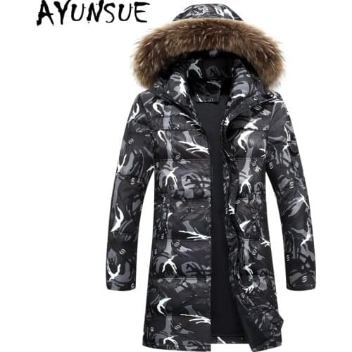 Мужские длинные пуховики AYUNSUE China At AliExpress