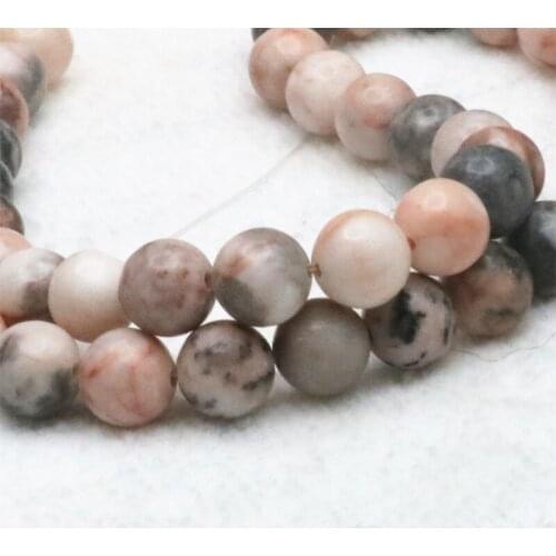 Pink Zebra stone Loose beads Factory wholesale Natural Gemstone Beads 4/6/8/10/12mm DIY handmade accessories necklace bracelet