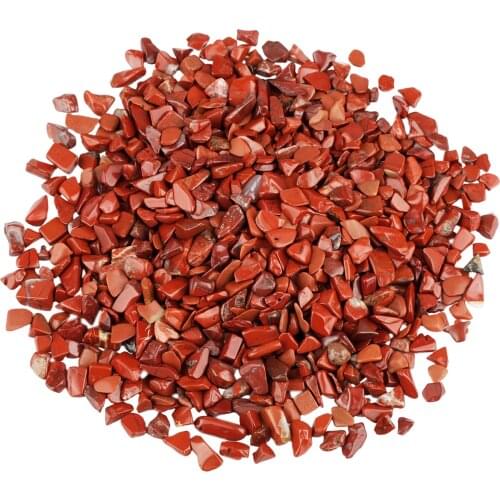 460g Natural Red Jasper Stone Chips Beads Crushed Pieces Polishing Irregular Stones Jewelry Accessory For Making Decoration