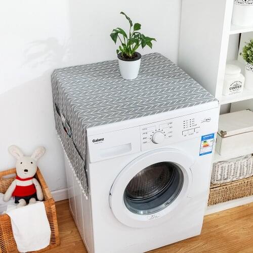 Washing Machine Cover House Accessories Hood Oil Dust Cover With Storage Bag Supplies Refrigerator Cover For Home Decoration