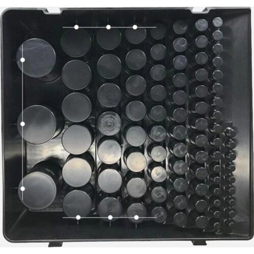 Black Drill Bit Storage Box Milling Cutter Drill Finishing Holder Organizer Case L4MF