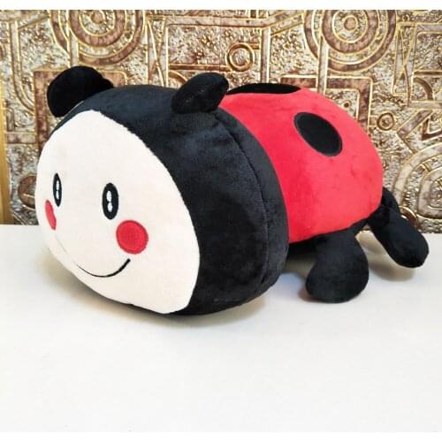 Children plush toy Black dots ladybug baby kids stuffed toy birthday gift