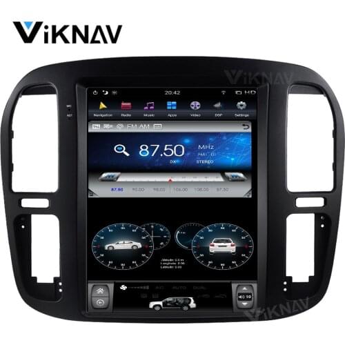 Vertical screen DVD player for TOYOTA LAND CRUISER 1999 2000 2001 2002 multimedia player GPS navigation head unit 12.1 inch