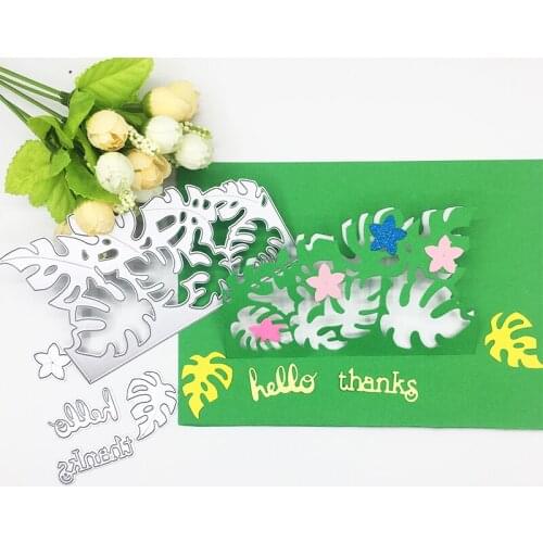 Julyarts Leaf Letter 2019 New Scrapbooking Cutting Dies Metal For Scrapbooking Thanks Card Greeting Card