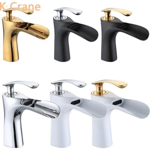 K·Crane White Bath Mixers