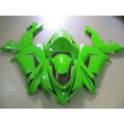 Motorcycle Fairing kit for KAWASAKI Ninja ZX10R 2006 2007 ZX10R 06 07 zx 10r 06 07 ABS Cool green Fairings set+7 gifts KD02