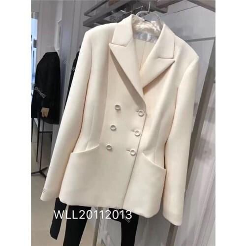 Jackets New big size style self cultivation of jacket for women winter lapel long sleeve version of casual small