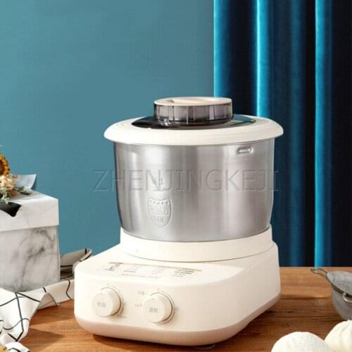 220V Electric Dough Mixer Home Automatic Small Desktop Multi-Function Stainless Steel Cook Machine Food Mixing Kitchen Appliance