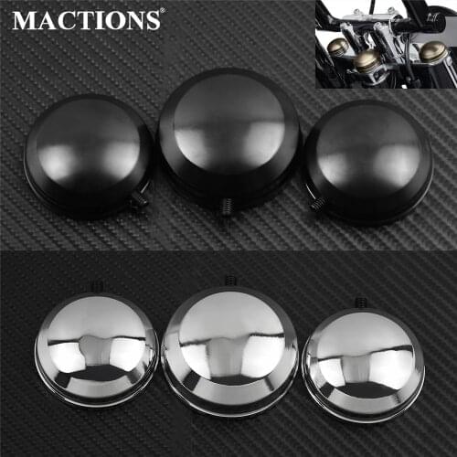 Motorcycle Upper Fork Stem Covers Black/Chrome For Harley Dyna 2006-2017 Sportster XL 883 1200 Softail Fat Bob Super Glide