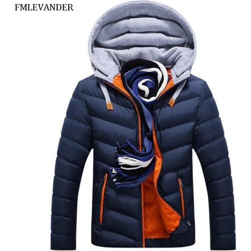 2019 Men Casual Hooded Parka Winter Men Fashion Cotton Slim Fit Coat Thick Warm Hommes Zipper Jacket Plus Size 4XL