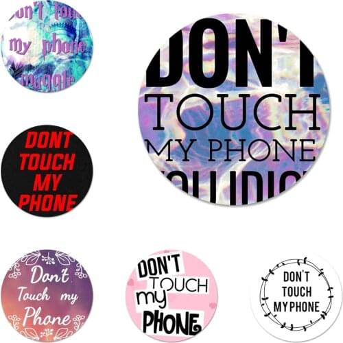 New Arrival Do Not Touch My Badge Brooch Pin Accessories For Clothes Backpack Decoration gift 58mm