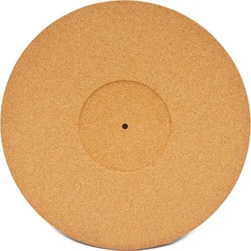 Cork LP Slip Mat Anti-Static Slipmat for 12 Inch LP Vinyl Record Cork Turntable Platter Mat