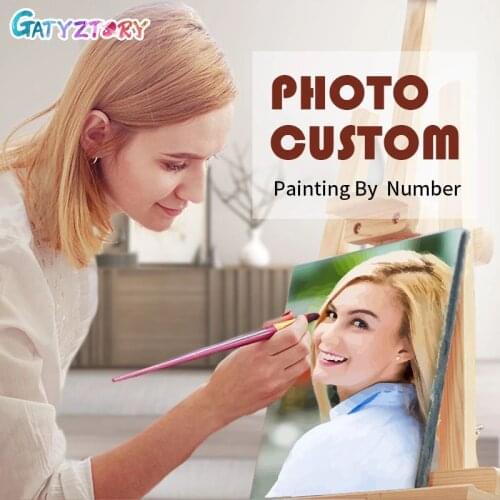 Personality Photo Customized DIY Oil Paint Paintings By Numbers Picture Drawing by Numbers Canvas Coloring by Numbers Acrylic