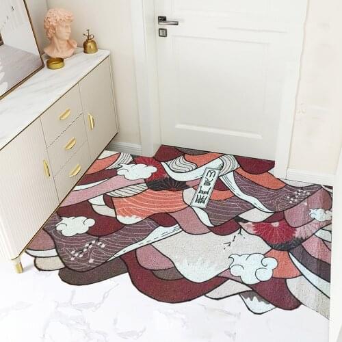 Mountain Rubber Welcome Mat Heavy Duty Non-Skid Indoor Outdoor Entrance Rug Low Profile Floor Mats Shoe Scraper Doormat