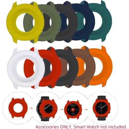 Silicone Soft Protector Case Shell Edge Frame For Amazfit GTR 2/2e 47mm GTR2/e Smartwatch GTR2e Watch Protective Bumper Cover