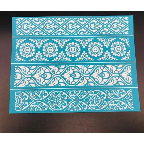 Vintage Lace Self Adhesive Silk Screen Printing Stencil Mesh Transfers for DIY T-Shirt Pillow Textile Painting Decoration
