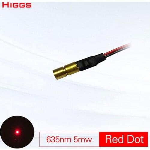 High quality small size 635nm 5mw red dot laser module 4*13.8mm PMMA lens toy gun sight industrial level Production locator