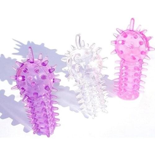 1 Pcs Women Finger Sleeve Female Masturbation Vagina Stimulation Finger Flirting G Point Massager Ring Adult Sex Toys Products