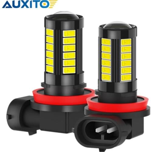 2pcs Canbus LED Fog Lights 12v Bulbs For The Car H8 H11 H16JP 9006 HB4 Car Fog Lamp for VW Golf 4 5 6 7 GTI Passat B5 B6 B7 CC