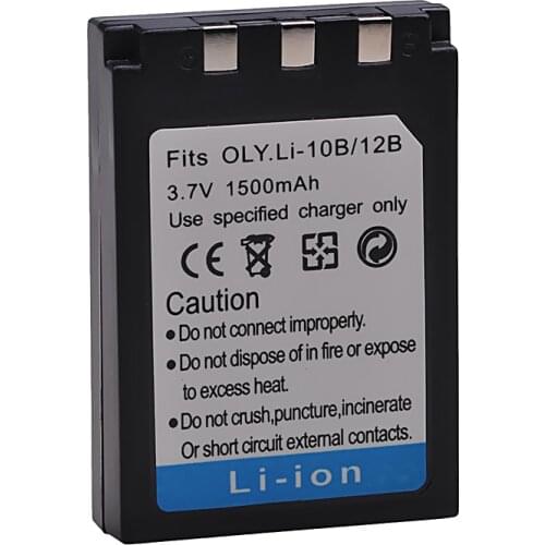 1500mAh Li-10B Li-12B Li 10B Li12B Battery for Olympus C-50 C-60 C-70 C-470 C-760 C-765 C-770 C-5000 C-7000 D-590 X-1 X-2 X-3