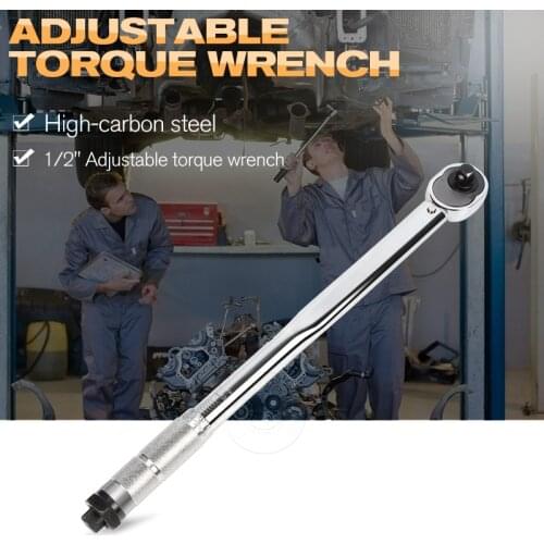 HOEN 1pc Torque Wrench 1/2"(28-210NM) Adjustable Ratchet Spanner Socket Wrench Key Car Repair Hand Tool Set Powerful Wrench