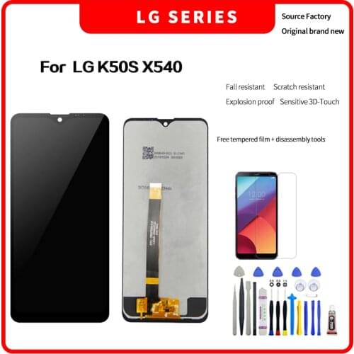For LG K50S X540 LCD Display Touch Screen Digitizer Assembly For LG K50S X540 Screen with Disassembly tools