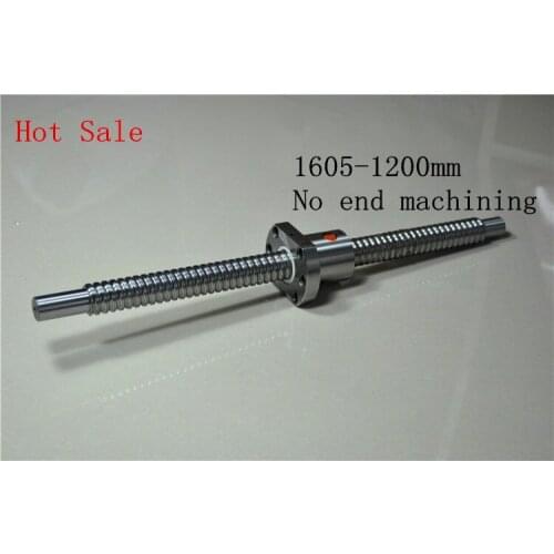 Cheap high quality ball screw sfu1605 L1200mm with a nut for cnc machines
