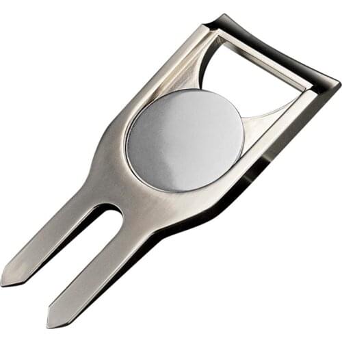 Golf Divot Tool,Multi-Purpose Zinc Alloy Golf Divot Repair Tool with Golf Ball Marker As a Bottle Opener