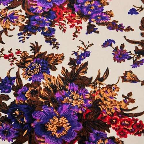 Kaleidoscope Burnt-Out Velvet Fabric For Dress Telas Por Metro Tissus Au MÈTre Ткань Для Шитья Sewing Tecido Christmas African