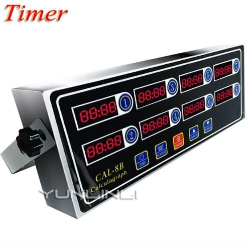 Commercial Kitchen Timer Eight Channel Multi-function Reminder Countdown Timer Burger Shop CAL-8B