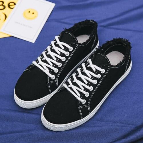 XAXZXY Summer New Tide Sport Men Casual Shoes Fashion All-match Shallow Low Tops Lace-up Men Canvas Shoes