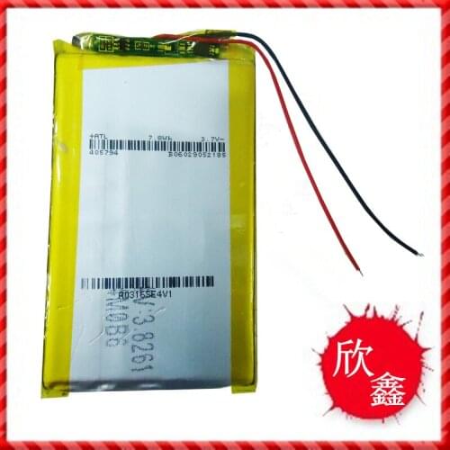 3.7V polymer lithium battery 2200mAh 405794 flat battery navigation battery Rechargeable Li-ion Cell