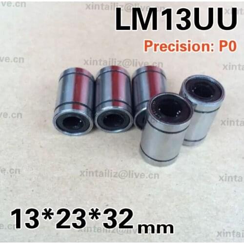 [LM13UU-P0]10PCS Free Shipping 3D printer parts linear bearing LM13UU LB13UU bearing 13mm*23mm*32mm