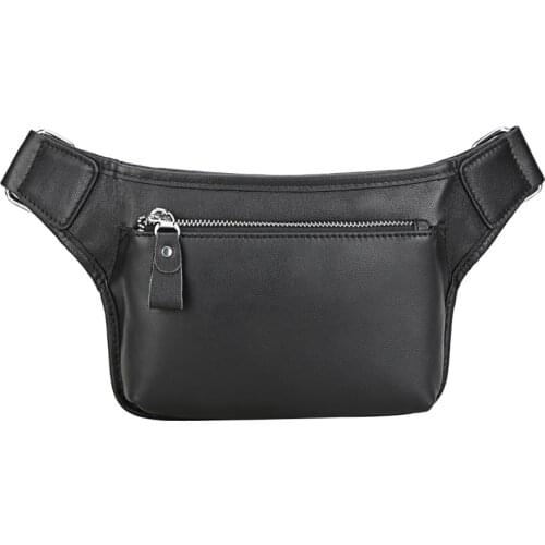 Mens Waist Bag Genuine Leather Cowhide Travel Cell/Mobile Phone Hip Bum Belt Pouch Male Fanny Pack Waist Purse Bags for Support